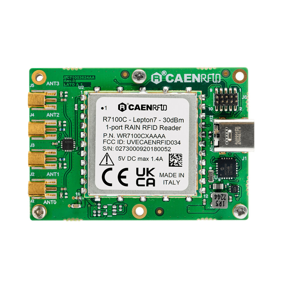 Caen Module CAEN RFID R7104C - Lepton7x4-USB - 30dBm 4-Port RAIN RFID Reader Module ...